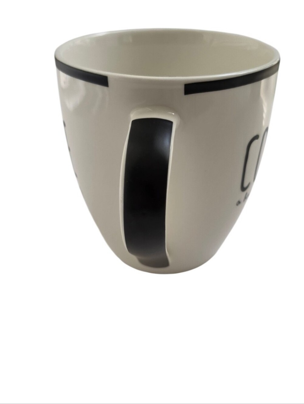 Home Basics Coffee A Hug in a Mug Black White Ceramic Coffee Mug - Picture 5 of 7